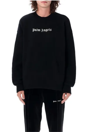 Palm Angels Heren, Sweatshirts & Hoodies, Zwart, Maat: M