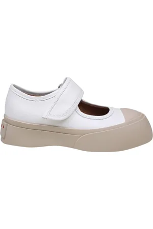 Marni Dames, Schoenen, Wit, Maat: 38 EU Leer