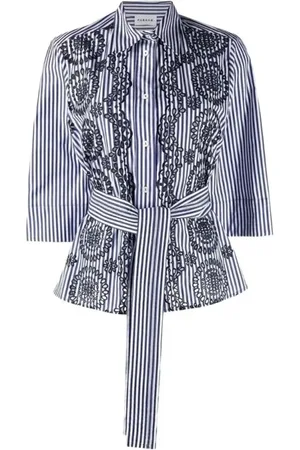 P.A.R.O.S.H. Dames, Blouses & Shirts, Blauw, Maat: L