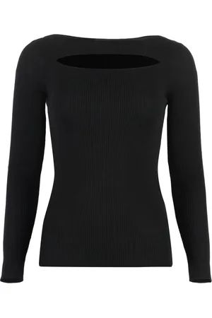 P.A.R.O.S.H. Dames, Truien, Zwart, Maat: L Wol