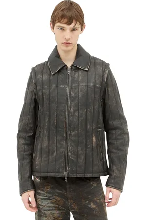 Diesel Heren, Jassen, Zwart, Maat: XL Leer
