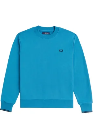 Fred Perry Heren, Sweatshirts & Hoodies, Blauw, Maat: XL Katoen