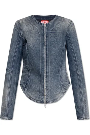 Diesel Dames, Jassen, Blauw, Maat: XS Denim