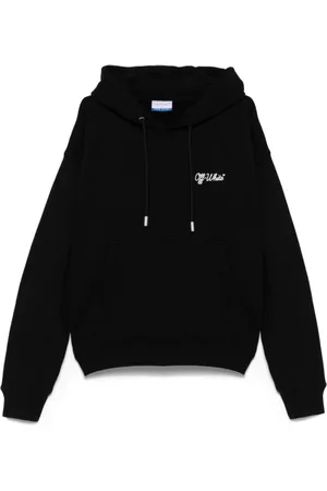 OFF-WHITE Heren, Sweatshirts & Hoodies, Zwart, Maat: S Katoen