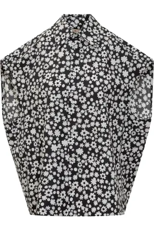 Marni Dames, Blouses & Shirts, Zwart, Maat: XS Katoen