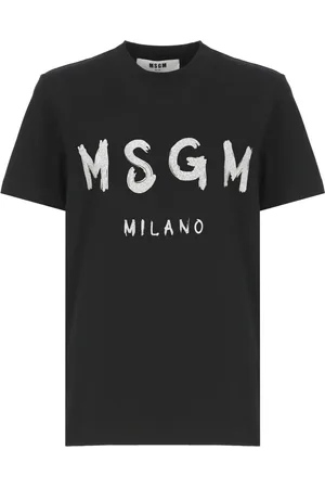 Msgm Dames, Tops, Zwart, Maat: S Katoen