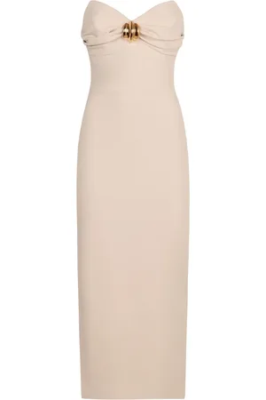 Elisabetta Franchi Dames, Jurken, Wit, Maat: S Poliester