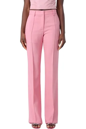 Msgm Dames, Broeken, Roze, Maat: XS Viscose