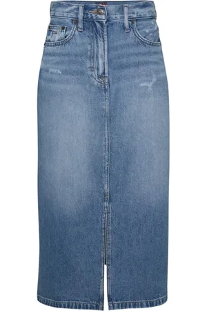 Tommy Hilfiger Dames, Rokken, Blauw, Maat: W29 Denim