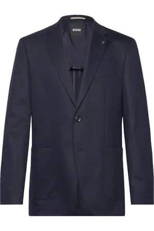 HUGO BOSS Heren, Jassen, Blauw, Maat: 5XL Wol