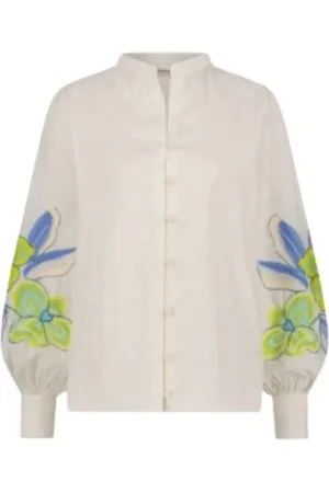 Fabienne Chapot Dames, Blouses & Shirts, Wit, Maat: M Katoen
