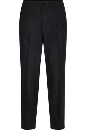 Calvin Klein Heren, Broeken, Zwart, Maat: S Wol