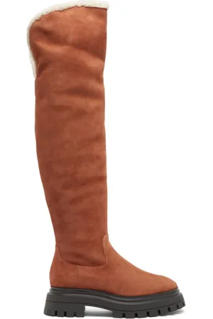 Stuart Weitzman Dames, Schoenen, Bruin, Maat: 37 EU Suède