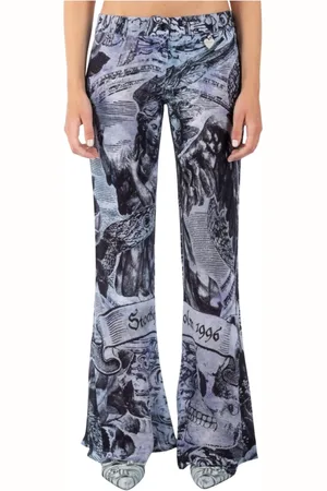 Acne Studios Dames, Broeken, Veelkleurig, Maat: S Viscose