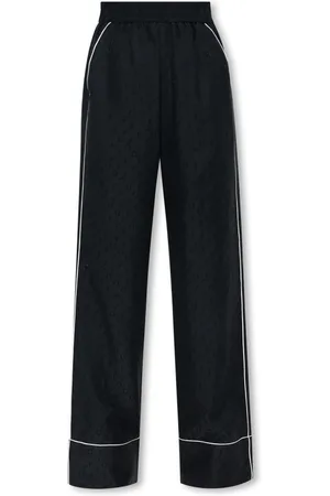 OFF-WHITE Dames, Broeken, Zwart, Maat: M Katoen