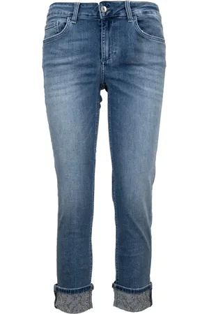 Liu Jo Dames, Jeans, Blauw, Maat: W32 Katoen