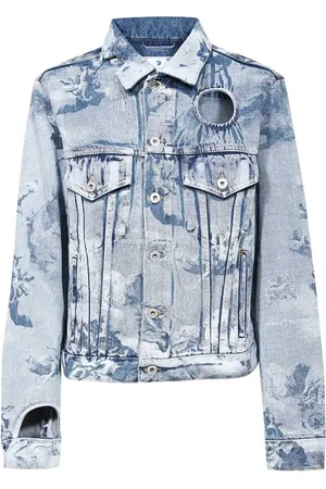 OFF-WHITE Dames, Jassen, Veelkleurig, Maat: XS Denim