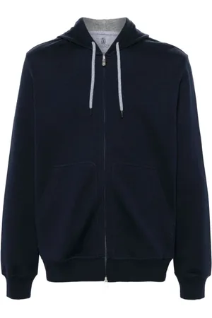 Brunello Cucinelli Heren, Sweatshirts & Hoodies, Blauw, Maat: 2XL Jersey