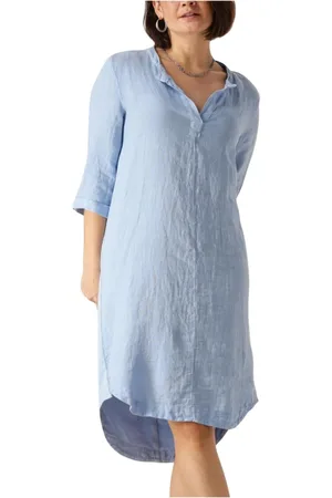 NUKUS Dames, Jurken, Blauw, Maat: L