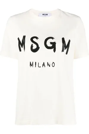 Msgm Dames, Tops, Wit, Maat: XS Katoen