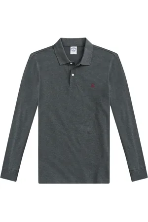 Brooks Brothers Heren, Tops, Grijs, Maat: XS Katoen