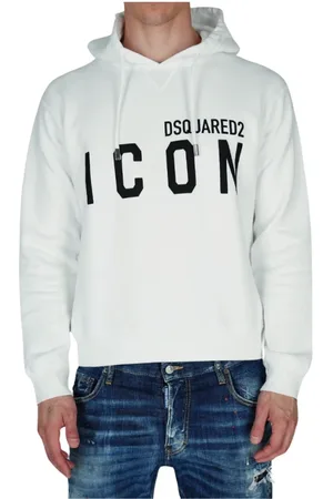Dsquared2 Heren, Sweatshirts & Hoodies, Wit, Maat: S Katoen