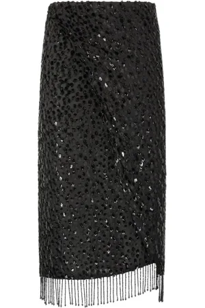 Roberto Cavalli Dames, Rokken, Zwart, Maat: M Zijde