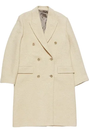 Acne Studios Dames, Mantels, Wit, Maat: S Wol