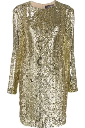 Max Mara Dames, Jurken, Geel, Maat: XS