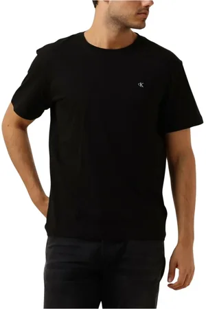Calvin Klein Heren, Tops, Zwart, Maat: S Katoen