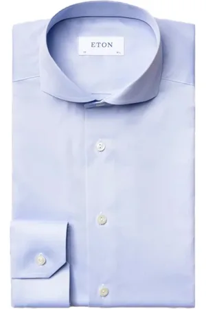 Eton Heren, Overhemden, Blauw, Maat: 3XL Katoen