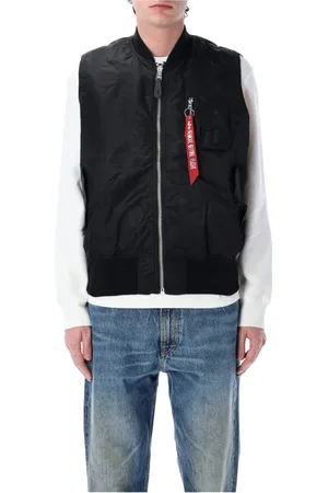 Alpha Industries Heren, Jassen, Zwart, Maat: XL Nylon