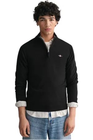 GANT Heren, Sweatshirts & Hoodies, Zwart, Maat: XL Wol