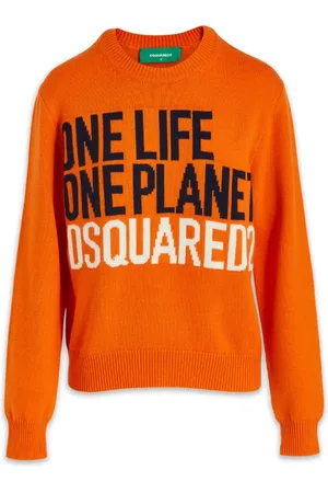 Dsquared2 Dames, Truien, Oranje, Maat: S