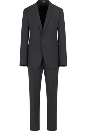 Emporio Armani Heren, Pakken, Grijs, Maat: L Wol