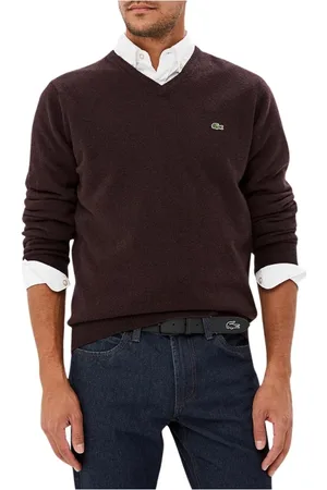 Lacoste Heren, Truien, Bruin, Maat: XS Katoen