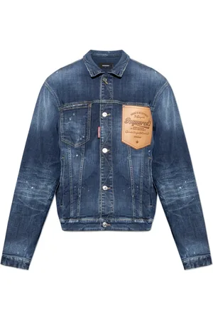 Dsquared2 Heren, Jassen, Blauw, Maat: 2XL Denim