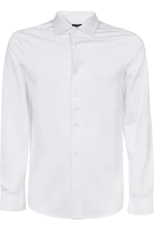 Emporio Armani Heren, Overhemden, Wit, Maat: XL Katoen