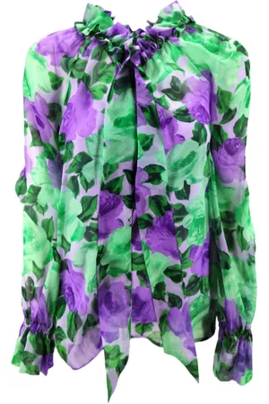 P.A.R.O.S.H. Dames, Blouses & Shirts, Groen, Maat: XS Chiffon