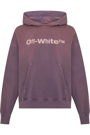 OFF-WHITE Heren, Sweatshirts & Hoodies, Paars, Maat: L Katoen