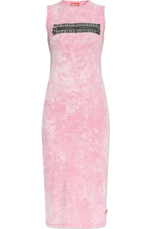 Diesel Dames, Jurken, Roze, Maat: S Katoen