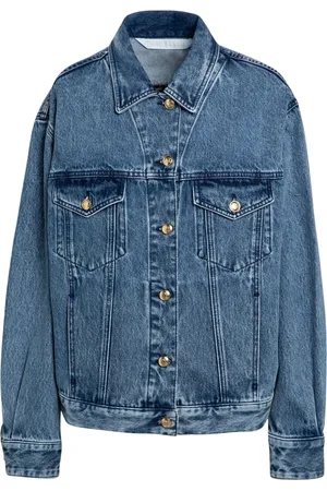 Palm Angels Dames, Jassen, Blauw, Maat: S Denim