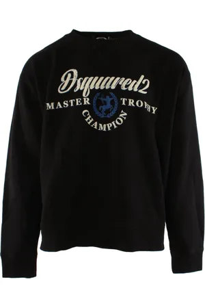 Dsquared2 Heren, Sweatshirts & Hoodies, Blauw, Maat: XL Katoen