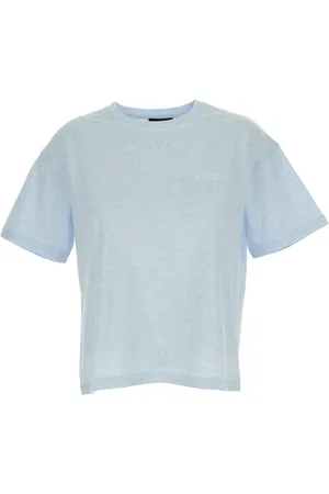 A.P.C. Dames, Tops, Blauw, Maat: S Katoen