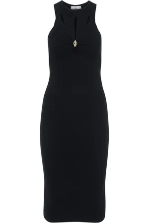Elisabetta Franchi Dames, Jurken, Zwart, Maat: S Viscose