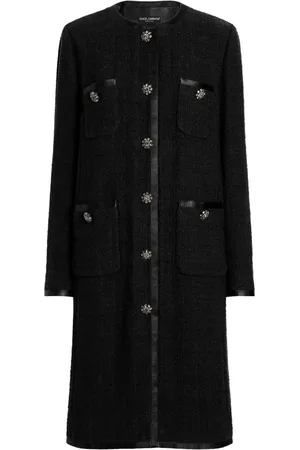 Dolce & Gabbana Dames, Mantels, Zwart, Maat: M