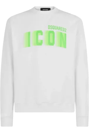 Dsquared2 Heren, Sweatshirts & Hoodies, Wit, Maat: L Katoen
