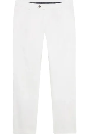 Brooks Brothers Heren, Broeken, Wit, Maat: W31 Katoen