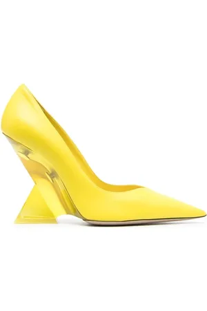 The Attico Dames, Schoenen, Geel, Maat: 38 1/2 EU Leer