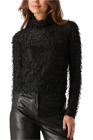 My Essential Wardrobe Dames, Blouses & Shirts, Zwart, Maat: S Katoen